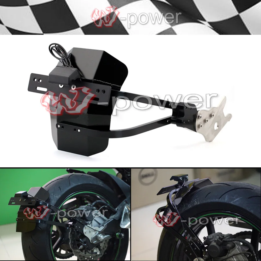 Для KAWASAKI Z800 2013 2014 2015 2016 крыло заднего крыла Кронштейн номерного знака держатель