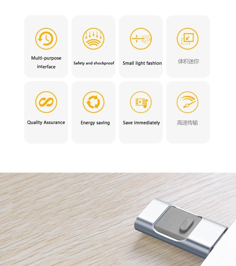 USB флэш-накопитель, 3 в 1 OTG флеш-накопитель USB 3,0 32 ГБ, для iPhone 6/6s 6plus iPhone7 iPad Android мобильных телефонов и компьютеров флешки