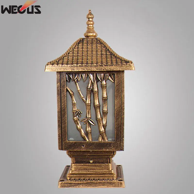 Открытый столб лампа Европейская вилла двор ворота светильник