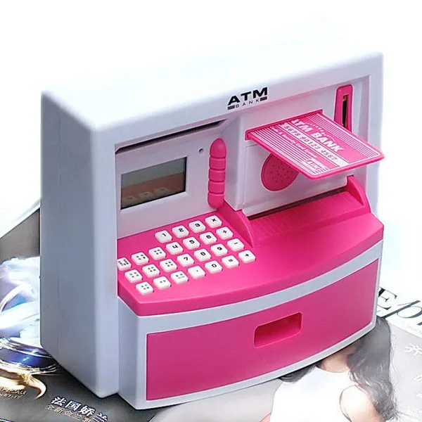 Мини Банкомат Банк игрушка Цифровая монета хранение сохранить деньги коробка