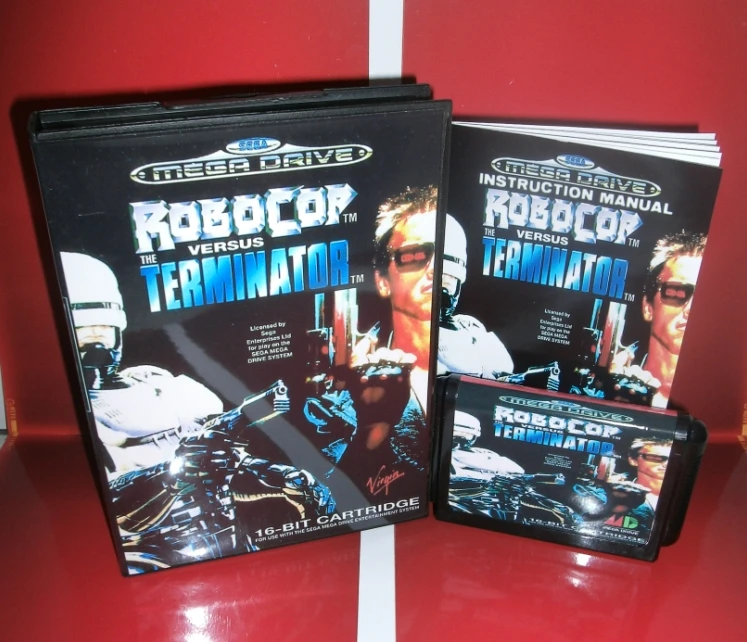RoboCop VS Terminator Крышка для ЕС Звезда стрельбы с коробкой и руководством игровой