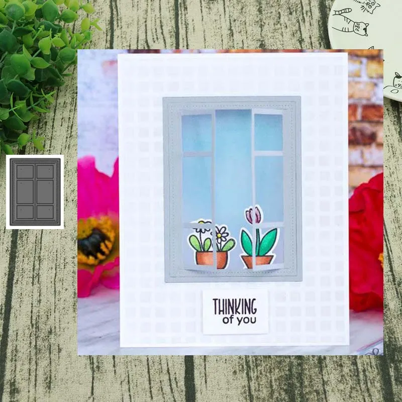 Новый дизайн ремесленный Металл резки штампы окна высечки альбом crapbooking бумажная