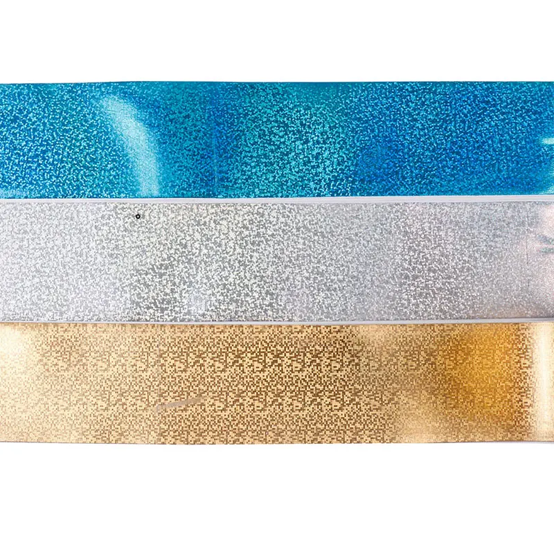 Лазерная Grosgrain лента ширина 75 мм одноцветная Золотая сделай сам бант для волос