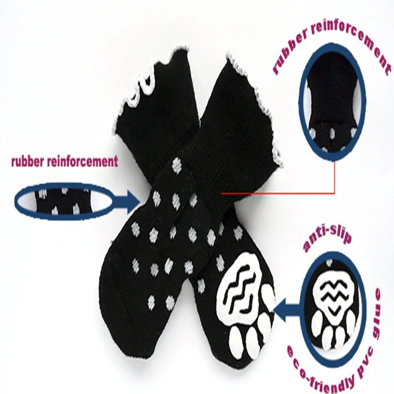 Зимние теплые носки для домашних животных щенков пудель Йорк вязаные 100%