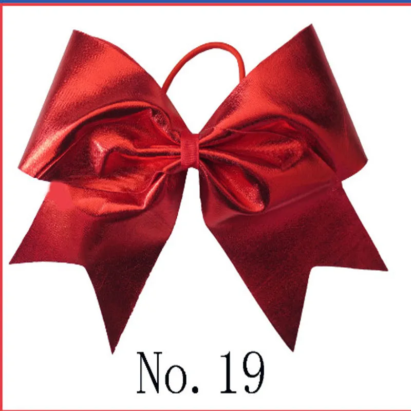 

50 BLESSING Good Girl 4.5 Inch Spangle Cheer Leader Bow Elastic Flash Wholesale