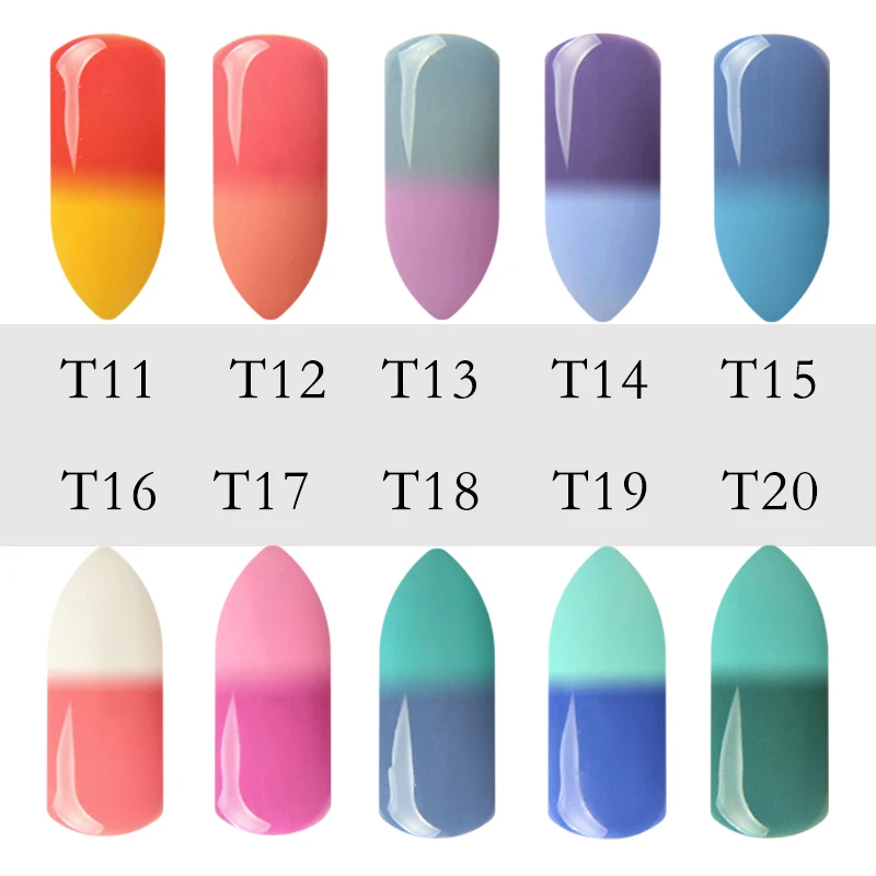 Rstyle 10 мл гель Лаки для ногтей t01 30 Хамелеон Температура изменение Гели uv Nail Soak Off