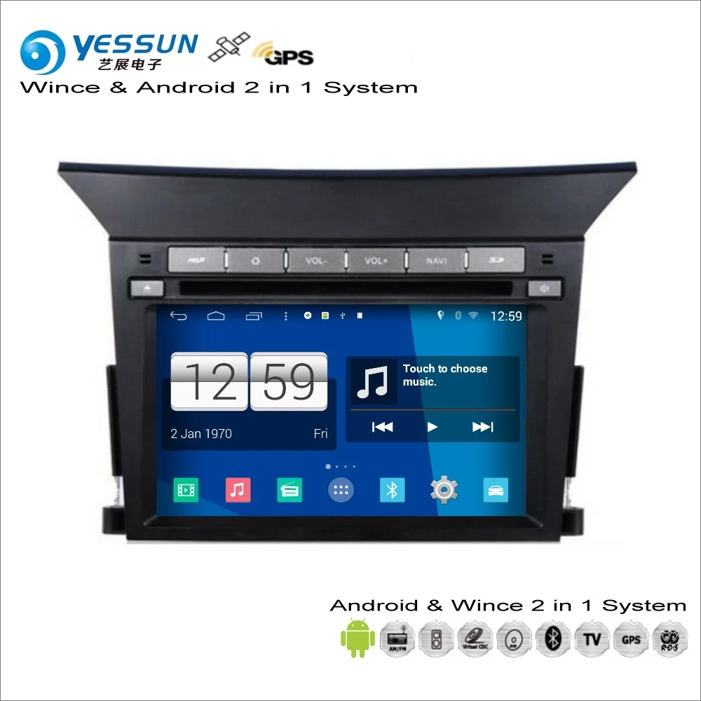 YESSUN для Honda Pilot 2009~ 2013 автомобильный Android Навигатор Радио CD DVD Navi карта аудио стерео видео gps плеер экран 2 в 1 система