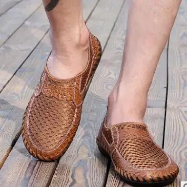 2018 summer new men mesh shoes slip wear casual men's loafers factory direct plus size 38-46 | Обувь