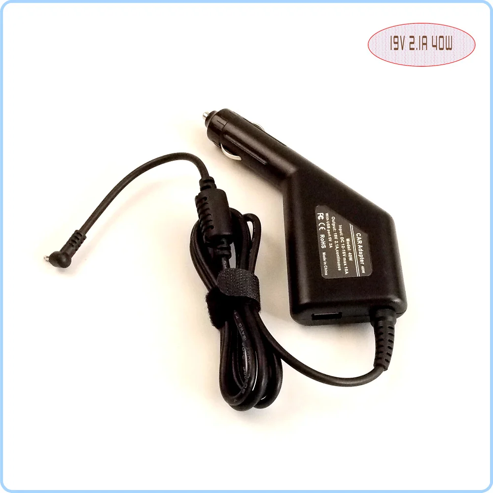 Автомобильный адаптер постоянного тока для ноутбука источник питания + USB-порт ASUS