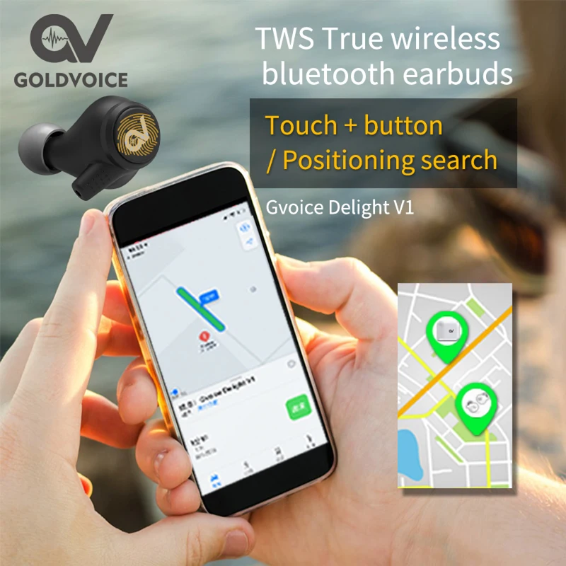 TWS наушники с зарядным чехлом наушники-вкладыши беспроводные Bluetooth приложением и