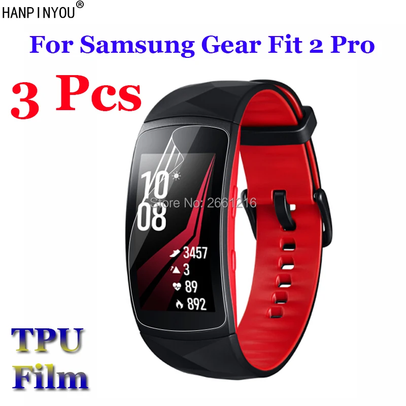 3 шт./лот для Samsung Gear Fit 2 Pro / Fit2 смарт браслет Смарт часы мягкая пленка из ТПУ