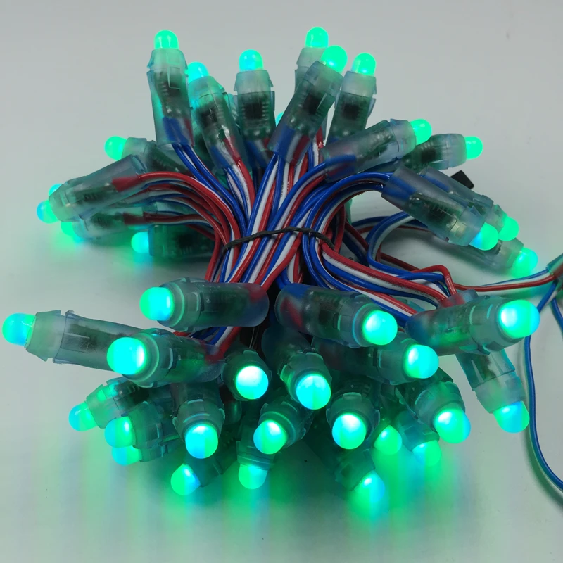 500 шт. DC12V/DC5V 12 мм WS2811 Светодиодный пиксельный модуль черный/зеленый/белый/RWB
