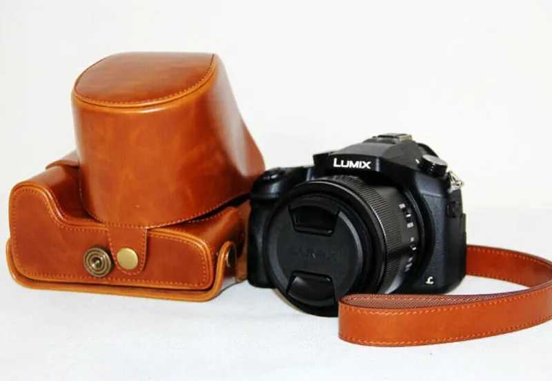 Чехол из искусственной кожи для камеры Panasonic Lumix FZ1000 чехол для камеры с плечевым ремнем