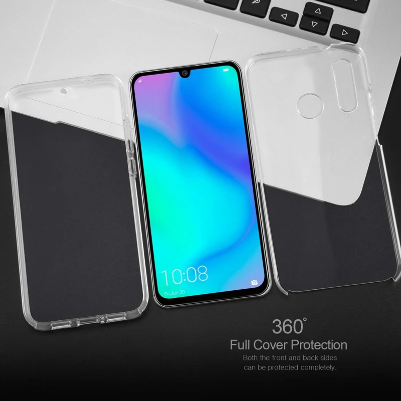 360 градусов 2 в 1 передний + задний Чехол для Huawei Y6 2019 Pro Y7 Prime Y9 Honor 8A мягкая ТПУ