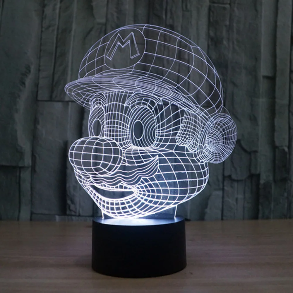 TAMPROAD 3D LED ночник цветная градиентная атмосферная лампа Новинка освещение