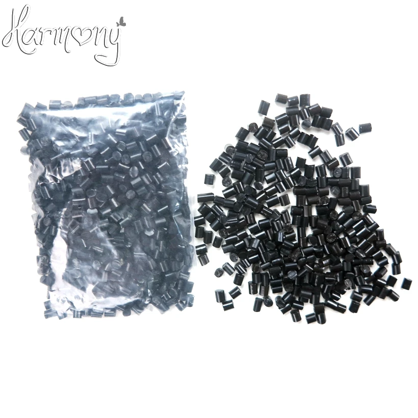 100 г наращивание волос кератин наконечники для клея Rebond гранулы бусины черный