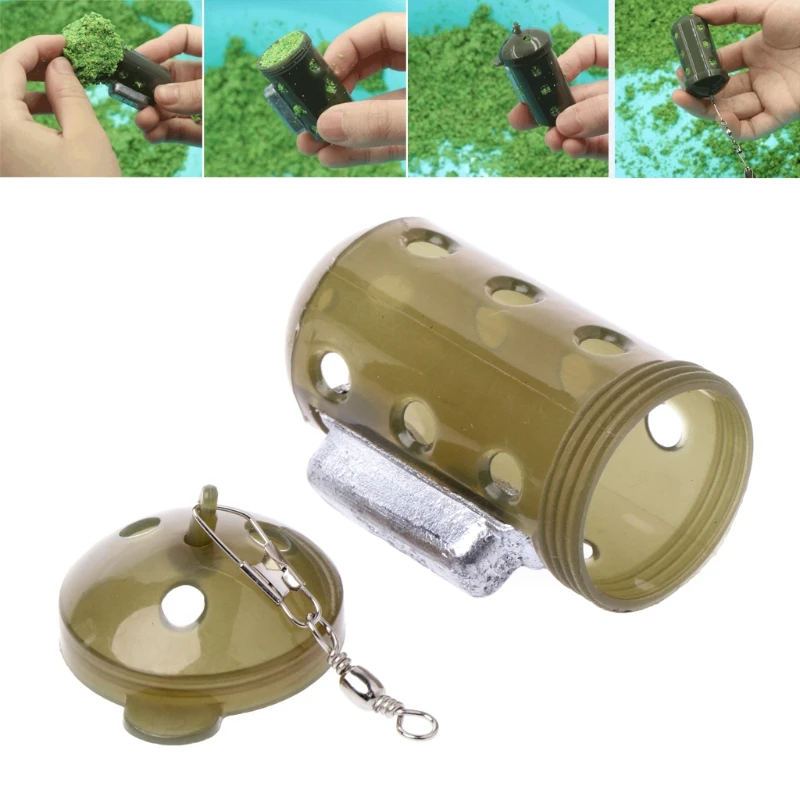 1PC Useful Carp Fishing Feeder Bait Cage Lure Pit Device Basket Holder With Lead 30g | Спорт и развлечения