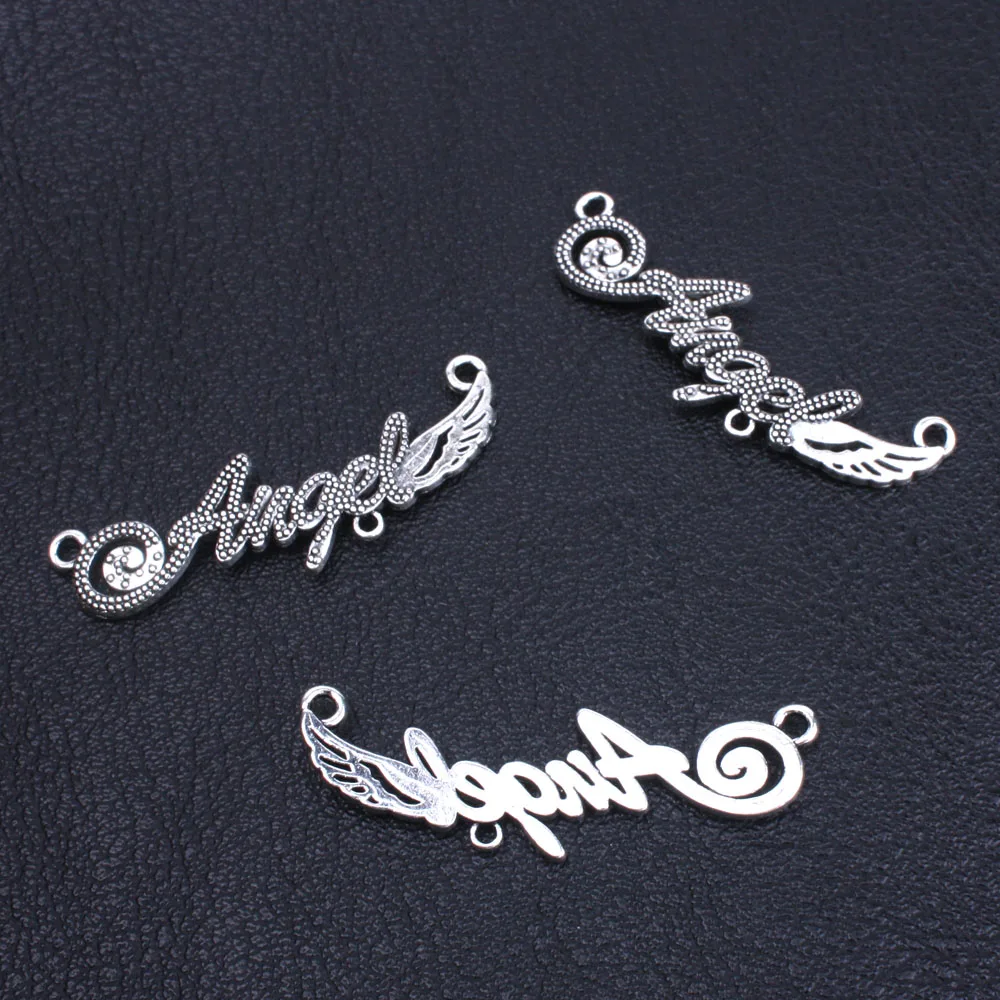 10 шт. тибетский серебряный Крыло ангела Разъем Металл Поиск Интимные аксессуары