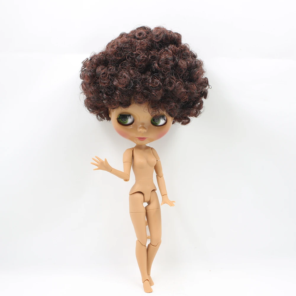 Кукла Blyth ICY DBS № BL9103/0362 коричневый микс винно красный кудрявый волос для суставов