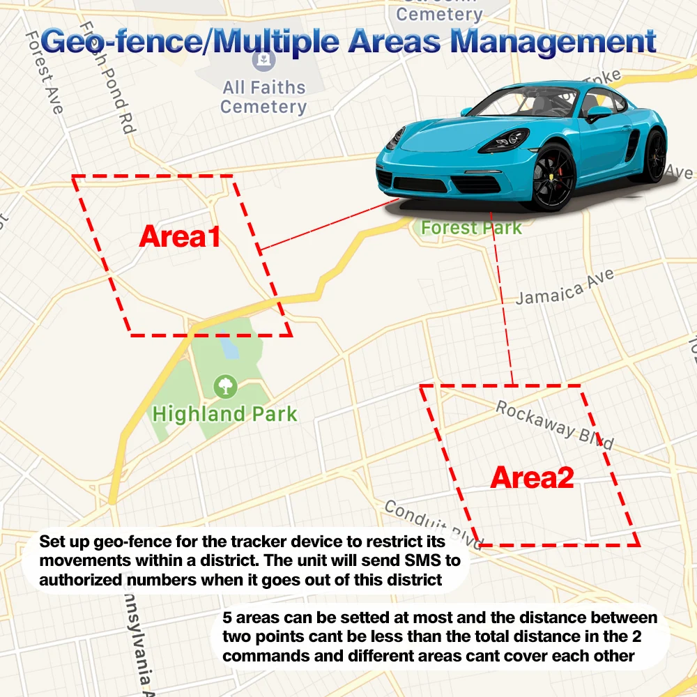 Портативный автомобильный gps трекер с дистанционным управлением GPS303F 3G