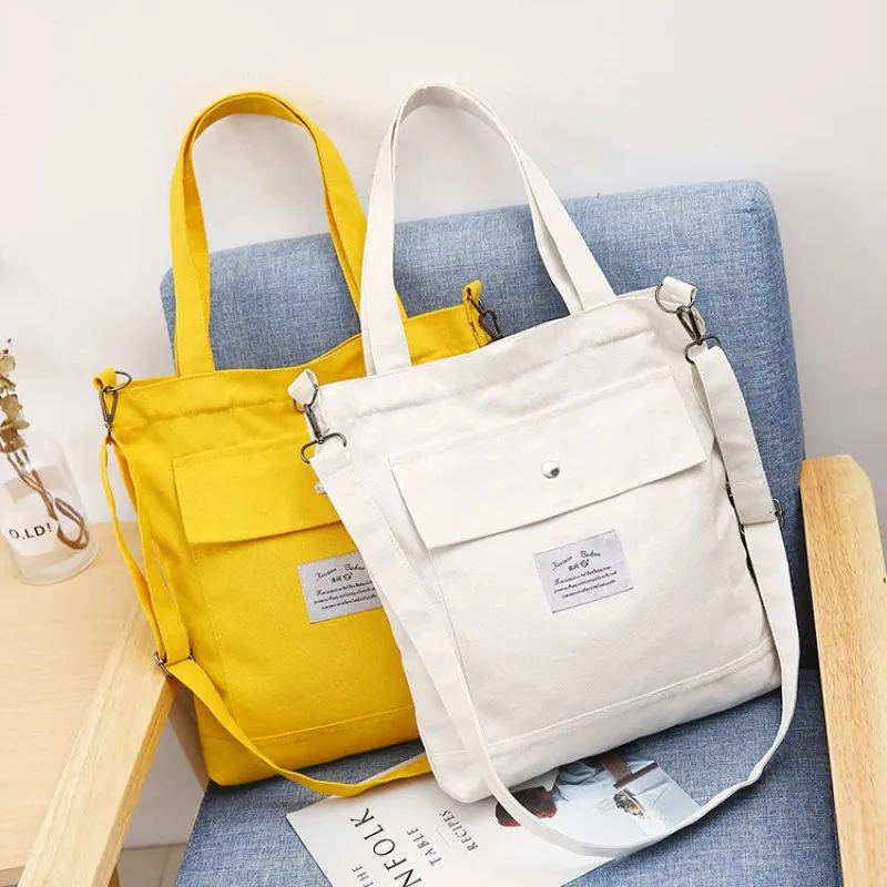 

Reusable Foldable Shopping Canvas Bag Women Korean Style Handbag Dropping Shipping High Quality New Shoulder Messenger Bag