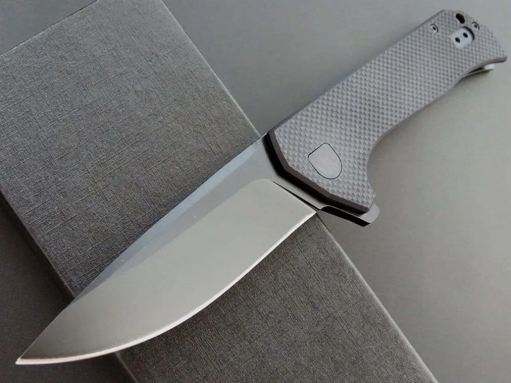 Складной нож Efeng ZT 0804 с шарикоподшипником Сталь G10 ручка титановым покрытием 204P