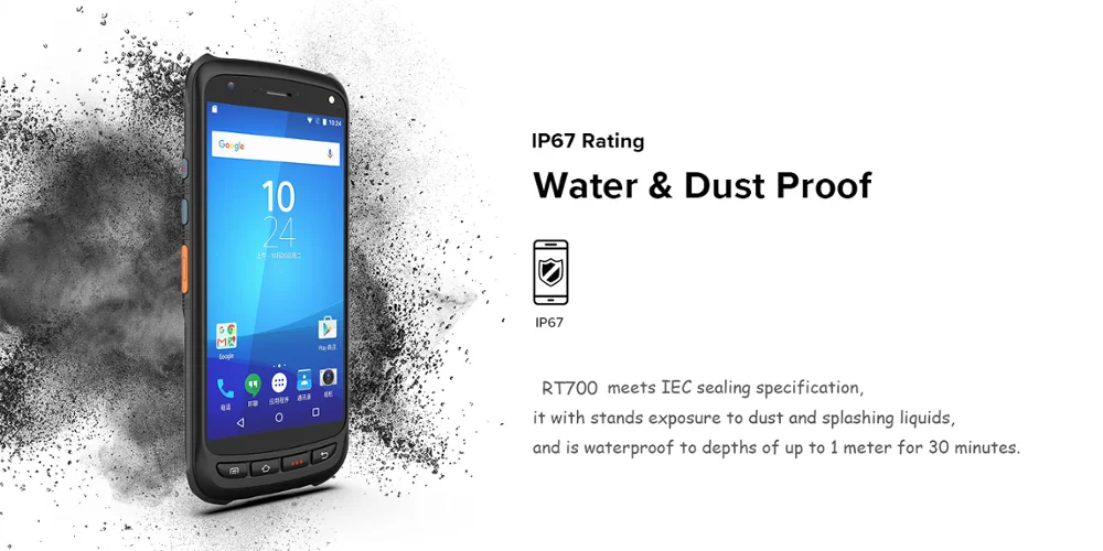 4G LTE ручной КПК Android 6,0 OS 2G ram, 16G rom памяти NFC 1D 2D сканер штрих-кода