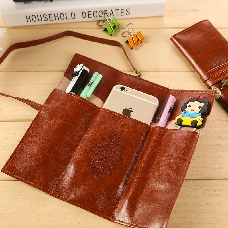 1x креативная сумка для канцелярских принадлежностей холщовая Водонепроницаемая