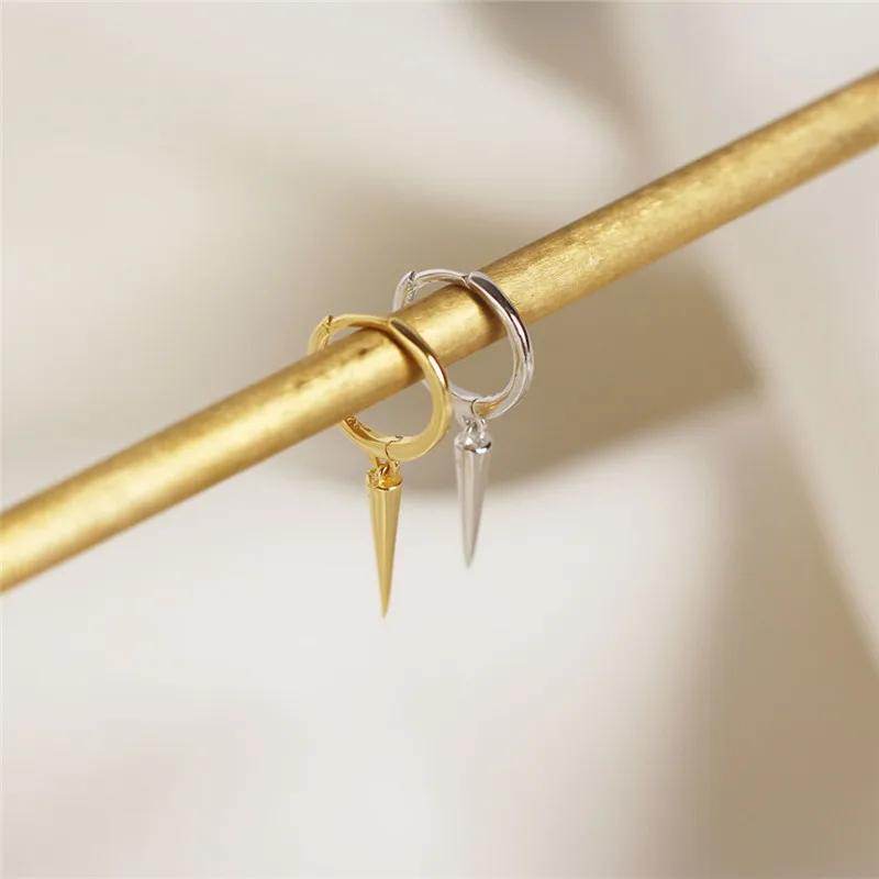 Женские серьги гвоздики с заклепками из серебра 100% пробы|Серьги-гвоздики| |