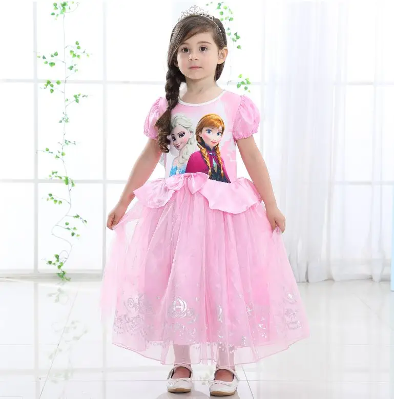 Girls Pretty Dress The Frozen Elsa Princess Dresses Christmas Evening Girl Party Custome dress 4-9Y | Детская одежда и обувь