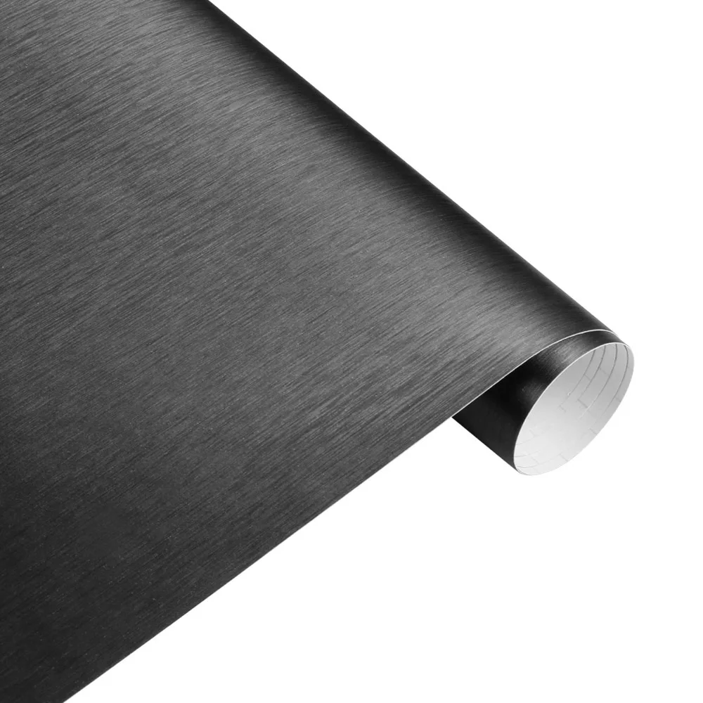 Deep Gray 50x200 см Покрытие матовый рисунок виниловая пленка причесанный матовый автомобиль обертывание стикер водонепроницаемый мотоцикл телефон ноутбук DIY наклейка автомобиль-Стайлинг - Название цвета: Deep Gray