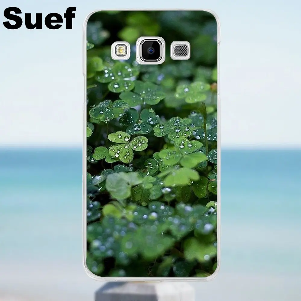 Suef четыре листа клевера модные ТПУ сумочки для аксессуаров Galaxy Alpha Core Prime Note 2 3 4 5 S3