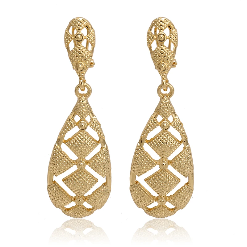 Zuodi 2019 Brand Jewelry Set Wholesale Trendy Gold Earrings Pendant Necklace Sets For Women customer design | Украшения и
