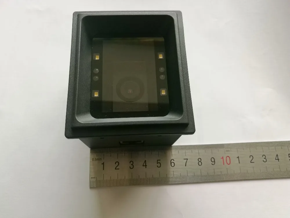 IR 2D Фиксированный модуль сканера штрих-кода из металла, встроенный в киоск для бумаги/мобильного телефона, USB/RS232, с экранным считывателем.