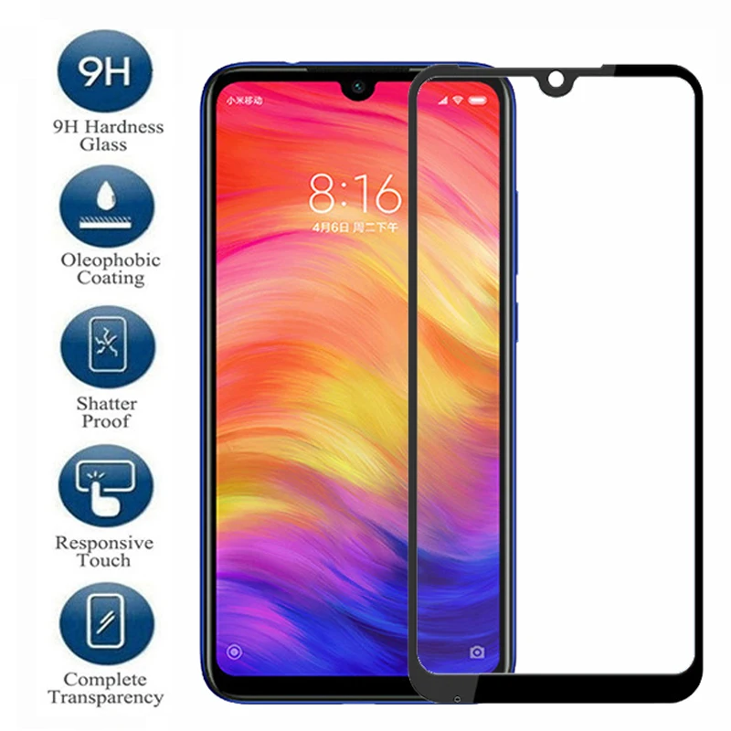 Защитное стекло 9H для Xiaomi Redmi Note 7 Защита экрана Xiomi Red mi 6A 6 Pro 7pro 6pro закаленное с