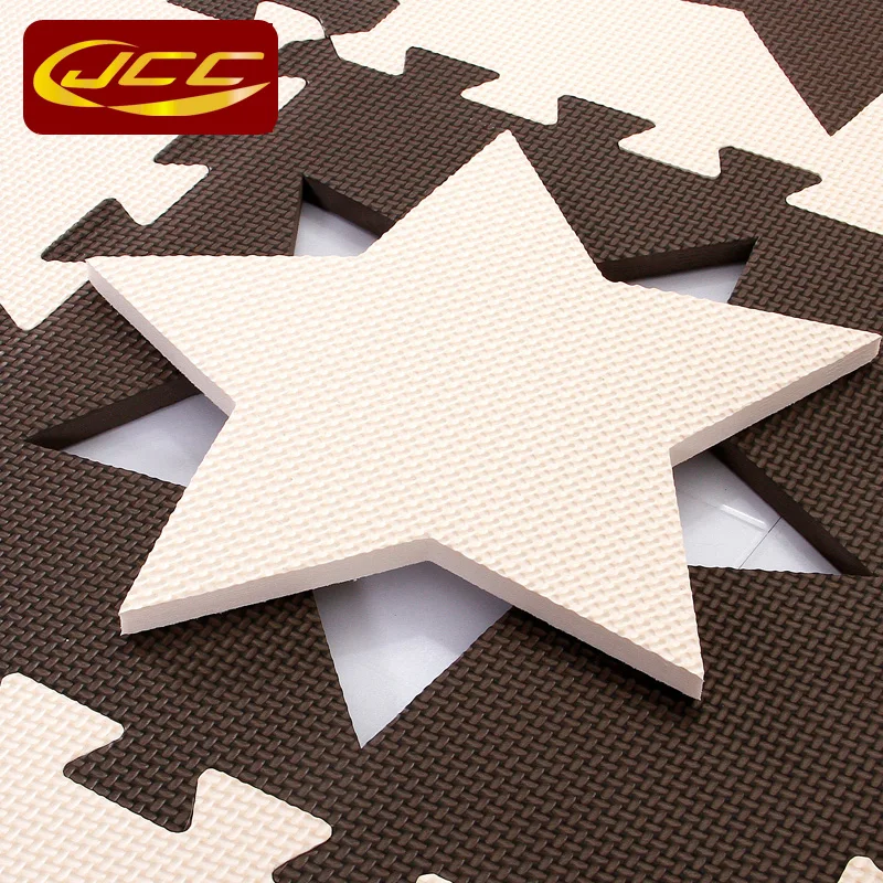 JCC детский пенопластовый Коврик пазл EVA/10 шт. детские коврики со звездами