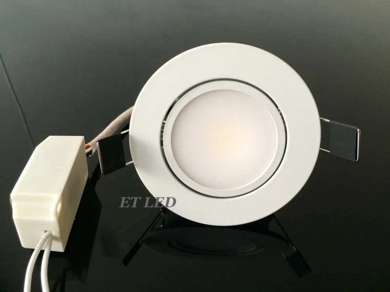 Белый и серебристый корпус высокого качества 9 Вт 12 Led COB Диммируемые светильники