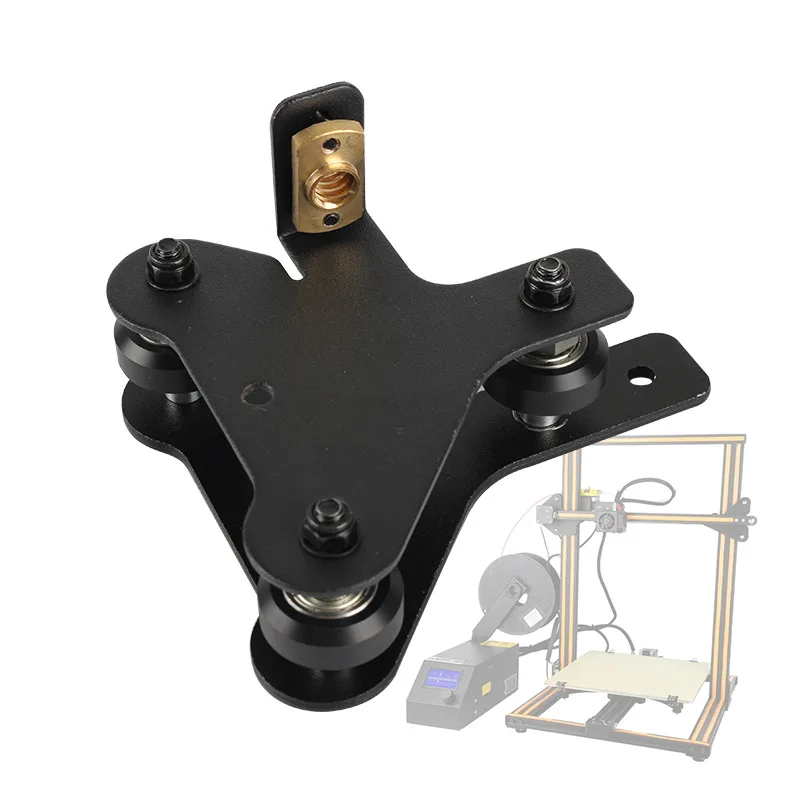 Фото CR-10 S4 S5 X осевой крепежный кронштейн для двигателя Левая Правая пластина + колеса T8 винт гайка обновление для Creatity CR-10 S4/S5 3D части принтера №5