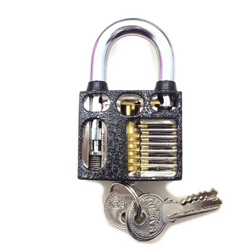 Ясно Cutaway Прозрачный Практика Блокировки Анализ Слесарь Замок Инструменты