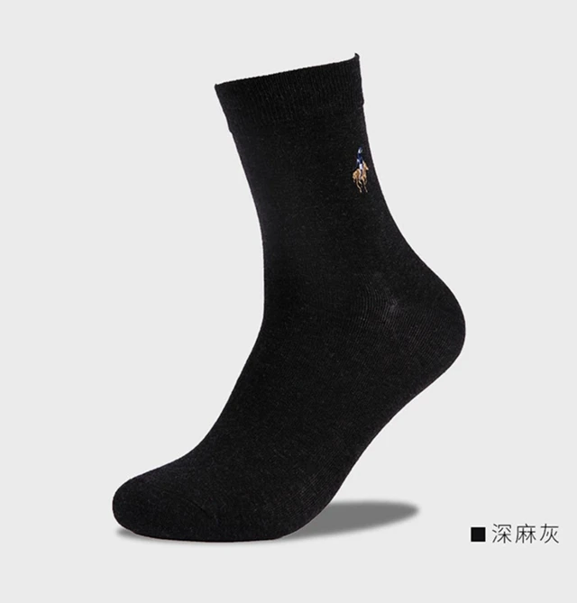 5 black PIER POLO, новинка, Брендовые мужские носки из чесаного хлопка, мужские носки без пятки, Всесезонная Повседневная Деловая обувь, носки, 5 пар - Цвет: 5 black