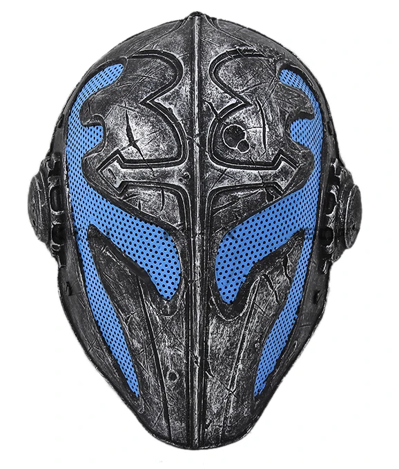 Пейнтбольная страйкбольная сетка прозрачная пластиковая маска (синяя)