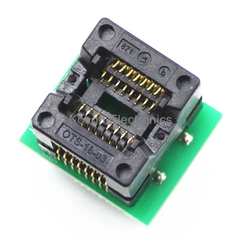 SOP16 до DIP16 поворотный SOIC16 к IC сокет программатор адаптер розетка 150 мил|turn| |