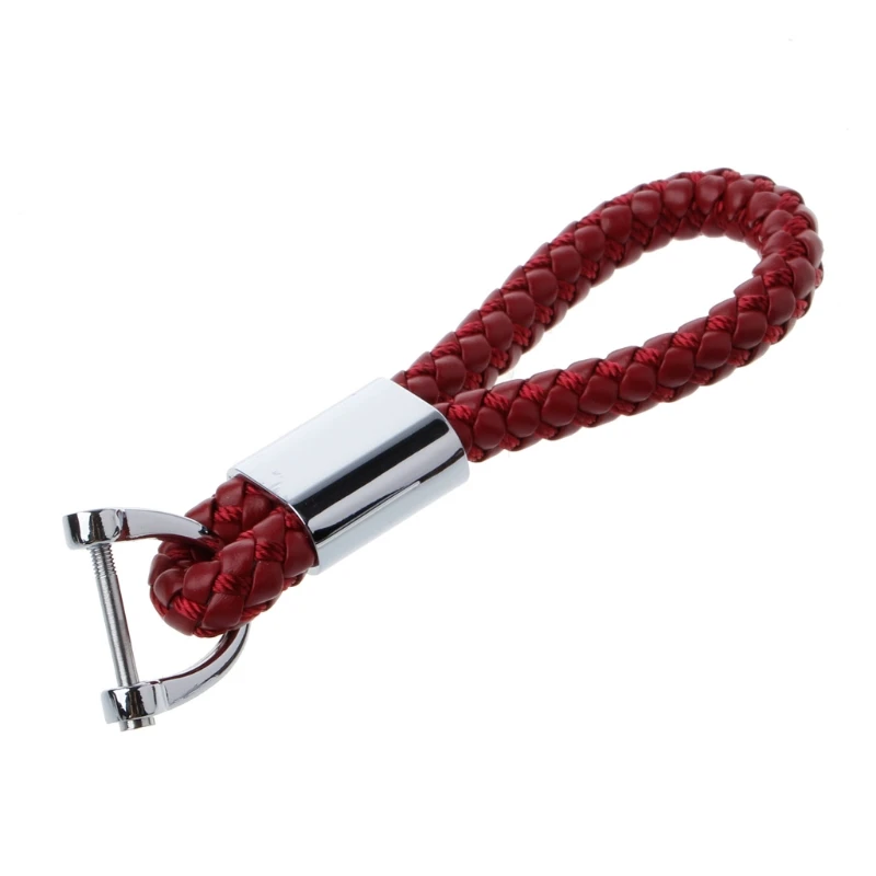 

Braided Leather Strap Universal Key Chain Ring Fobs For Chevrolet for BMW for HONDA for KIA Car