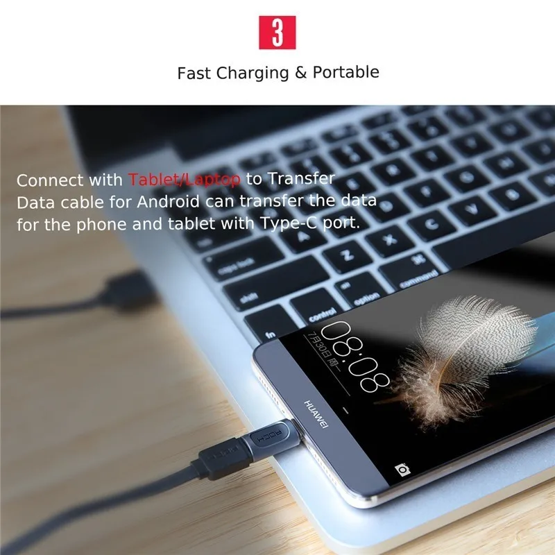 Rock OTG Micro usb type C адаптер для iPhone Lightning штекер женские Кабельные конвертеры Macbook samsung