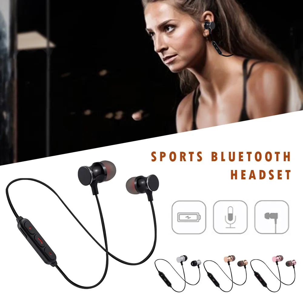 KISSCASE беспроводные наушники Bluetooth Магнитная гарнитура шейный браслет Спорт бег