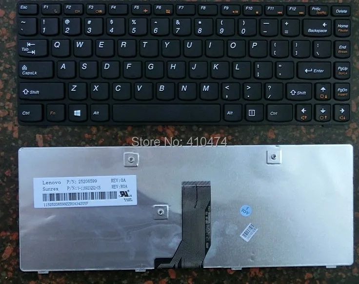 Новая клавиатура SSEA для ноутбука Lenovo G480 G480A G485 G485A B480 B485 Z380 Z385 Z480 Z485 оптом|laptop