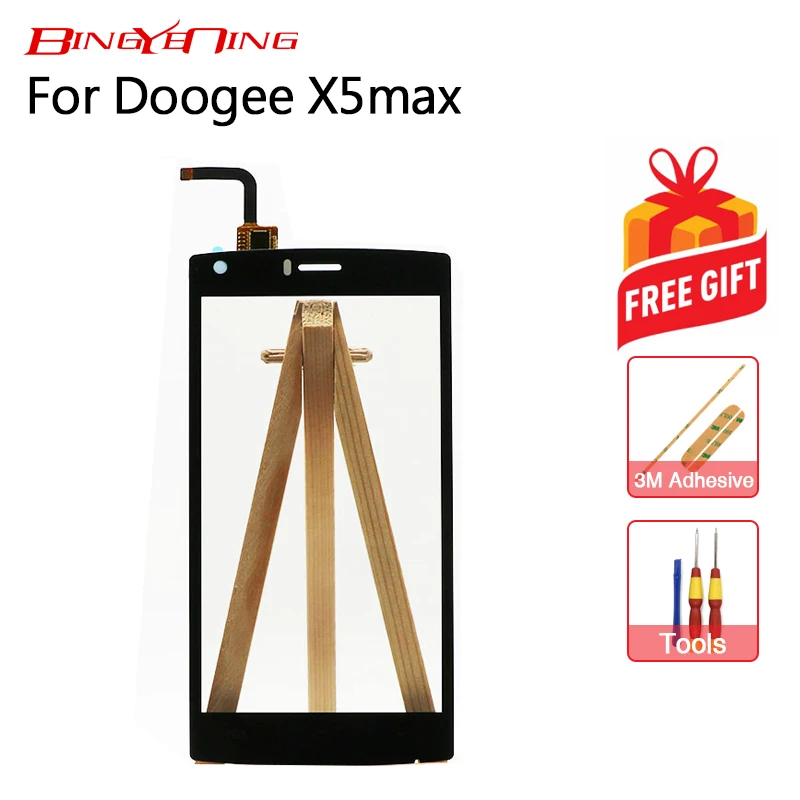 BingYeNing Для Doogee X5 Max Передний сенсорный экран дигитайзер стекло оригинальные