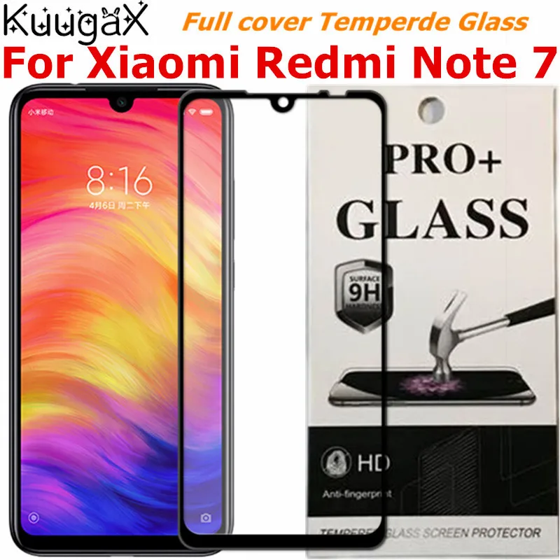 Закаленное стекло для Xiaomi Redmi Note 7 полное покрытие экрана смартфон оригинал note7 4