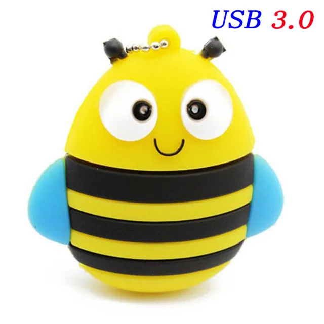 Bee JASTER USB 3,0,, Пингвин, Сова, лиса, флеш-накопитель, мультфильм, usb флеш-накопитель, флешка, 4 ГБ, 16 ГБ, 32 ГБ, 64 ГБ, U диск, животные, карта памяти, подарок - Цвет: Bee