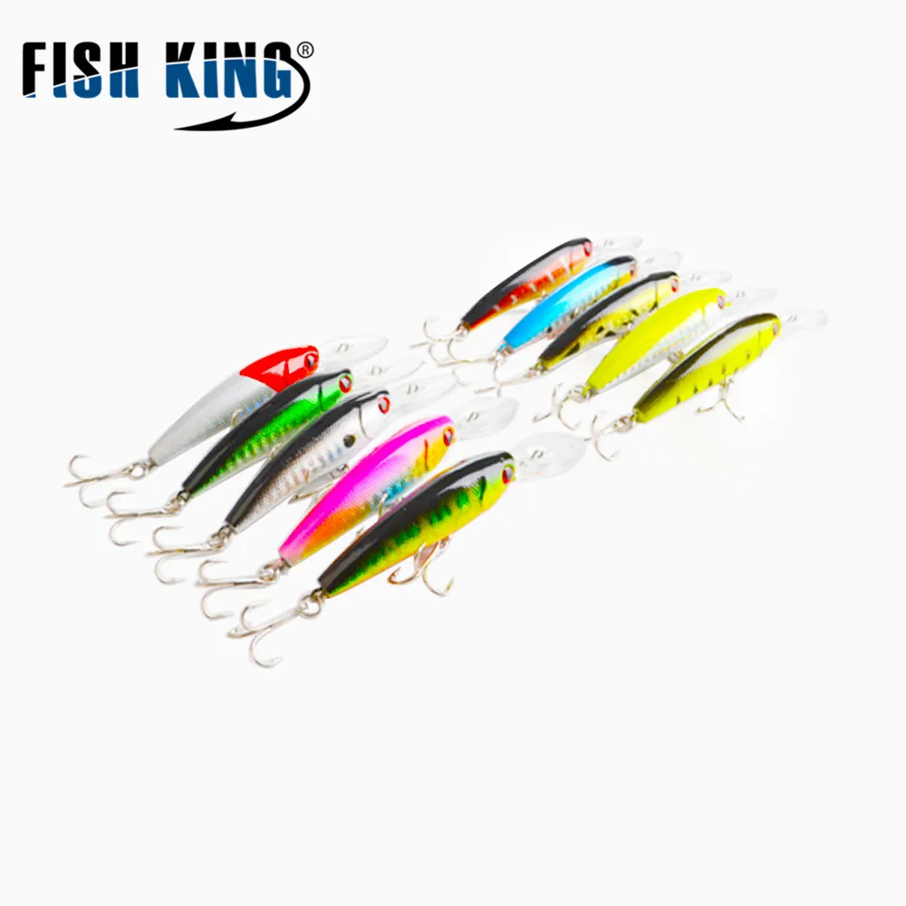 1 шт. Наивысшее качество 10 Цвета 9 см 7 3 г Жесткий Bait Minnow прикормы Бас свежий